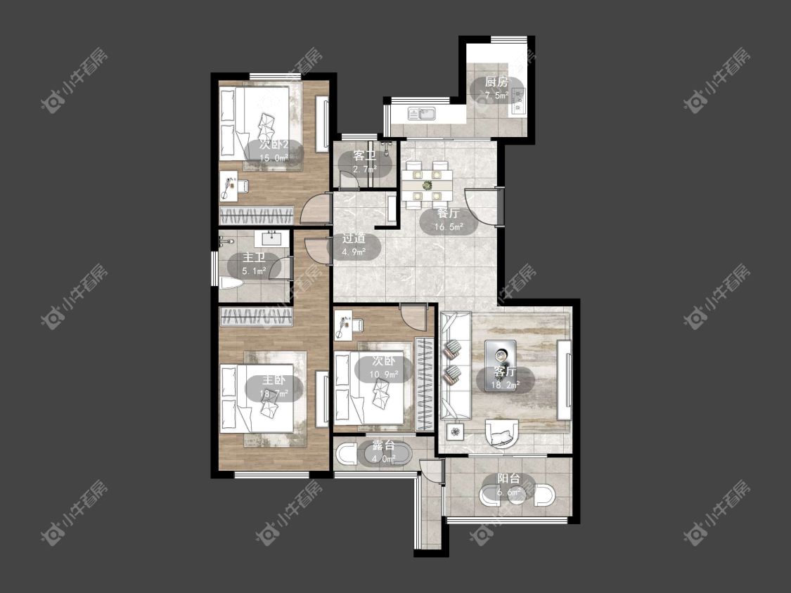 镇江御珑湾(丹阳)在售二手房源户型图_小牛看房
