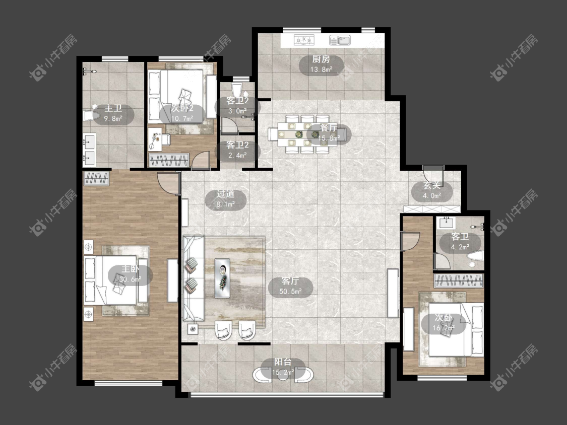 镇江中海臻如府在售二手房源户型图_小牛看房