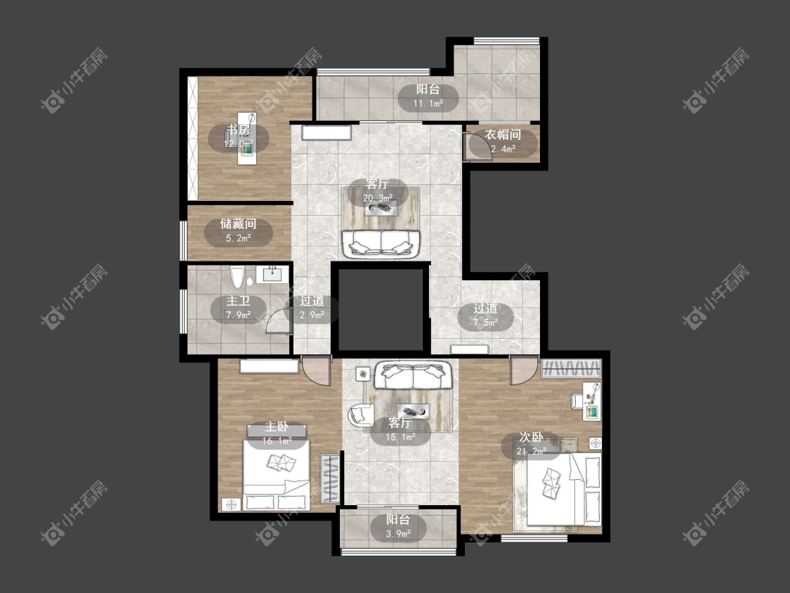 镇江御珑湾(丹阳)在售二手房源户型图_小牛看房