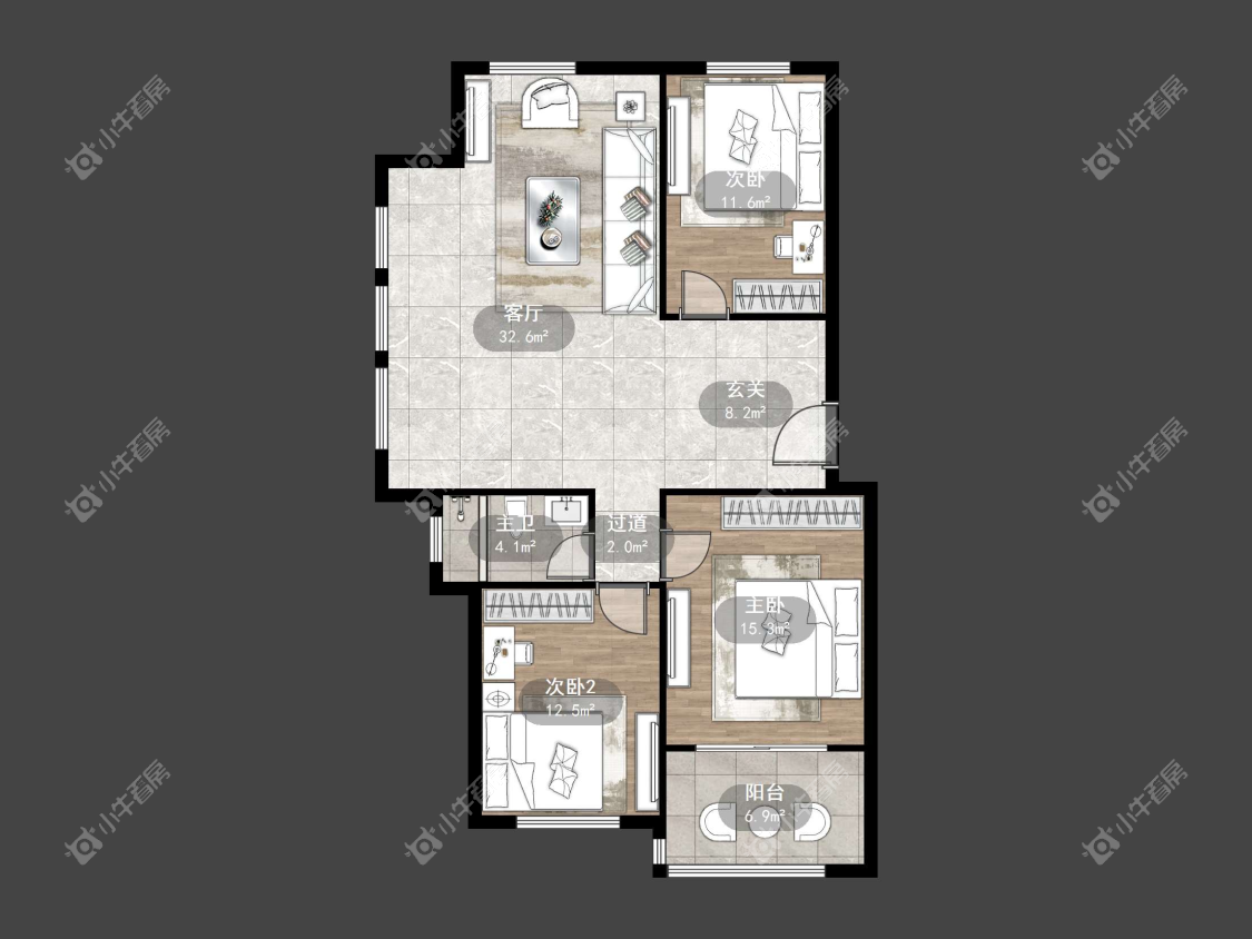 镇江天怡紫宸在售二手房源户型图_小牛看房