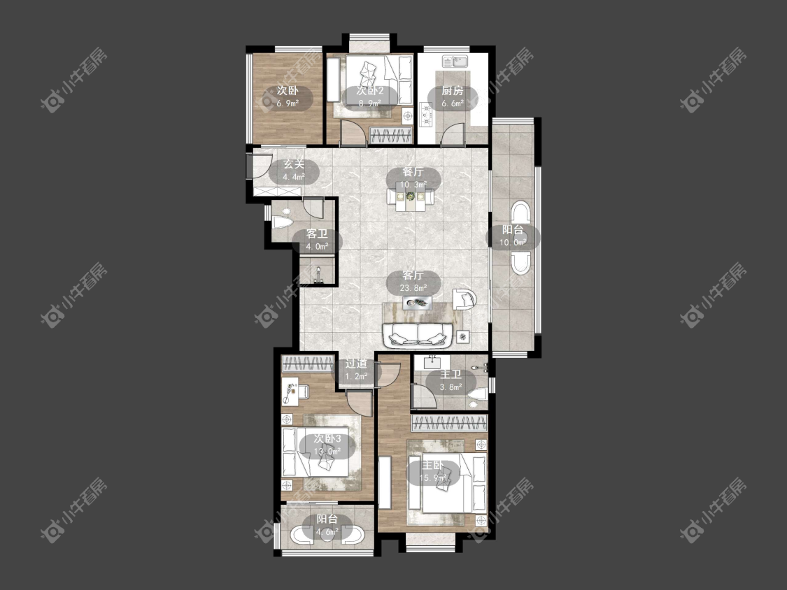 镇江大亚第一城在售二手房源户型图_小牛看房