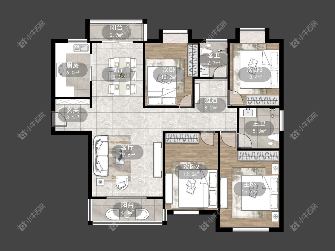 镇江大亚第一城在售二手房源户型图_小牛看房