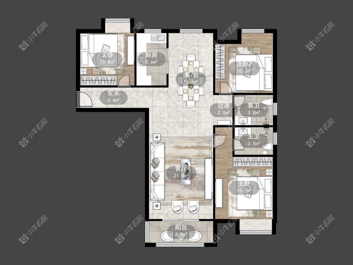 镇江金桥世纪城在售二手房源户型图_小牛看房