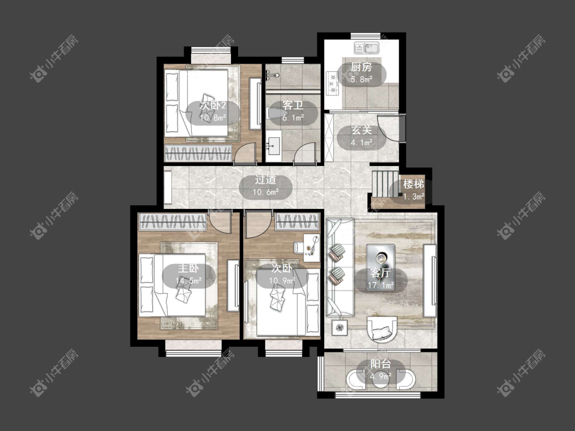 镇江凰嘉花苑在售二手房源户型图_小牛看房