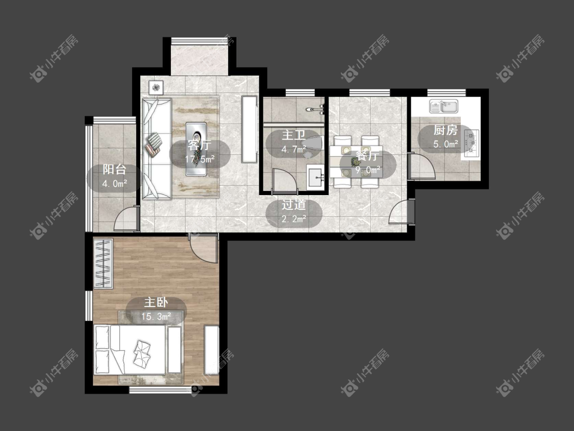 镇江练湖新城在售二手房源户型图_小牛看房