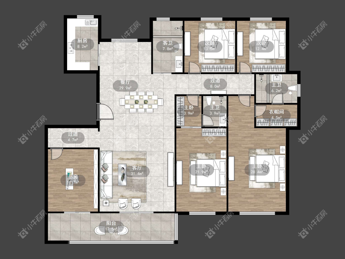 镇江天怡南郡在售二手房源户型图_小牛看房
