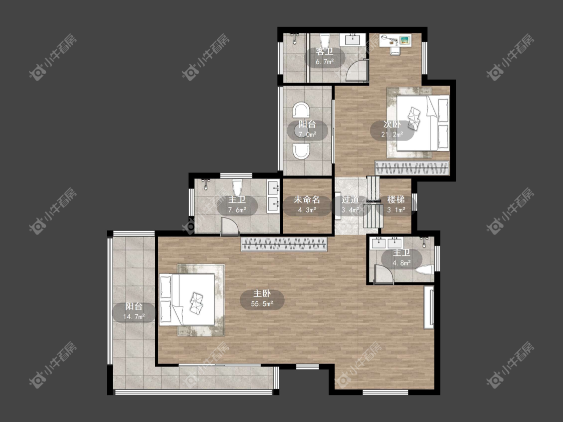 镇江天悦名城在售二手房源户型图_小牛看房