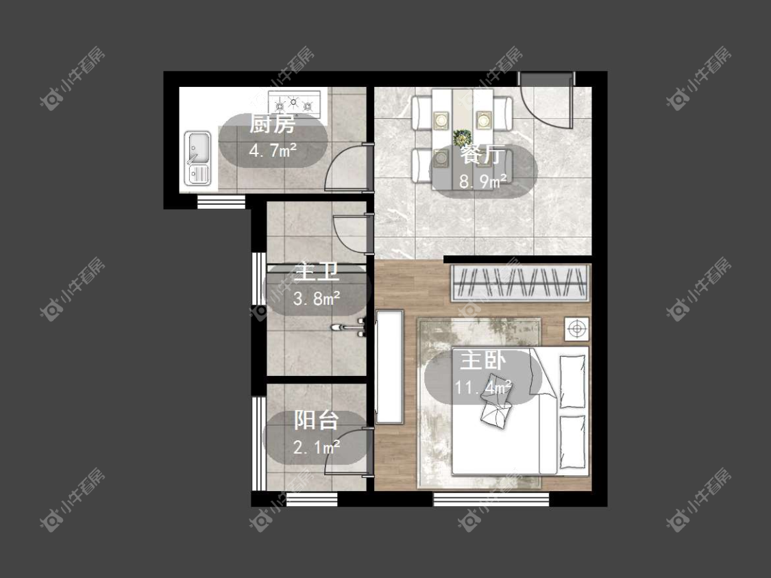 镇江粤港臻园在售二手房源户型图_小牛看房
