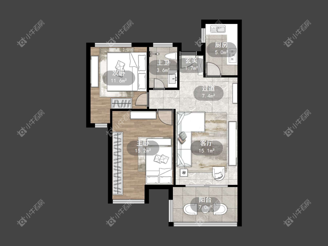 镇江嘉源首府在售二手房源户型图_小牛看房