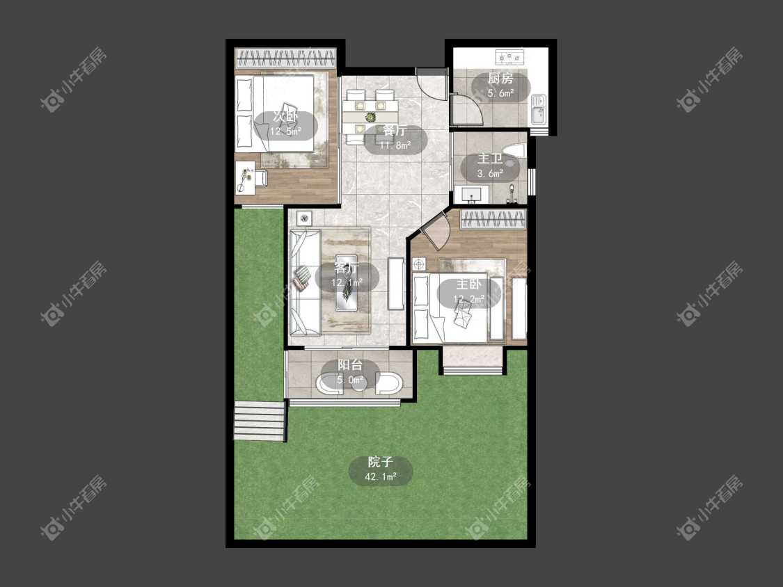 镇江天波城在售二手房源户型图_小牛看房
