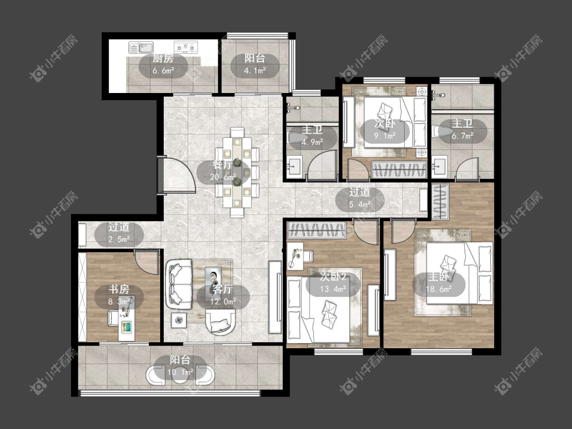 镇江中南熙悦城中南二期在售二手房源户型图_小牛看房