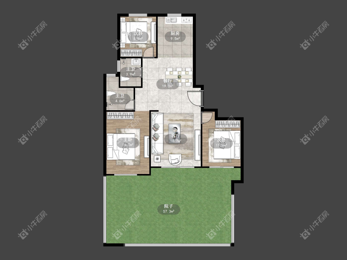 镇江天怡紫宸在售二手房源户型图_小牛看房