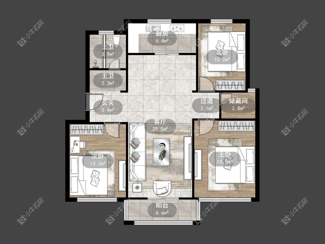 镇江新新家园在售二手房源户型图_小牛看房