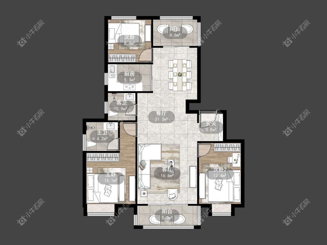 镇江东方盛世在售二手房源户型图_小牛看房