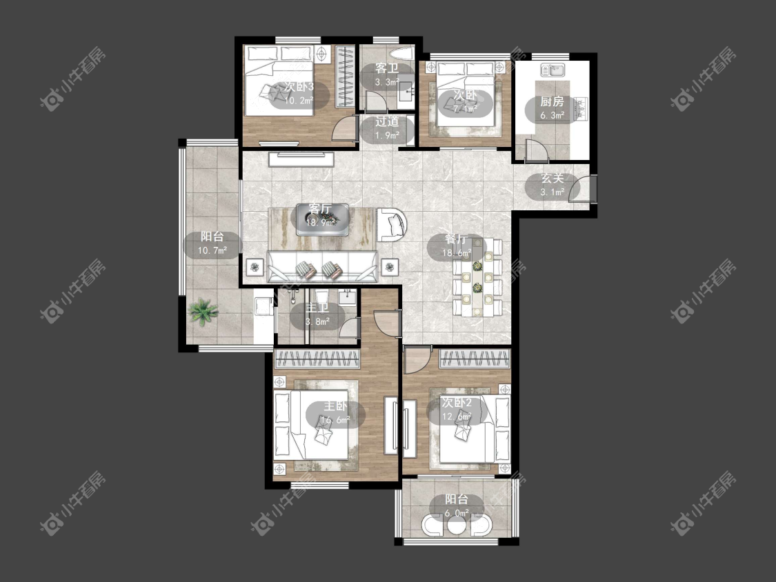 镇江滨河凤凰城在售二手房源户型图_小牛看房