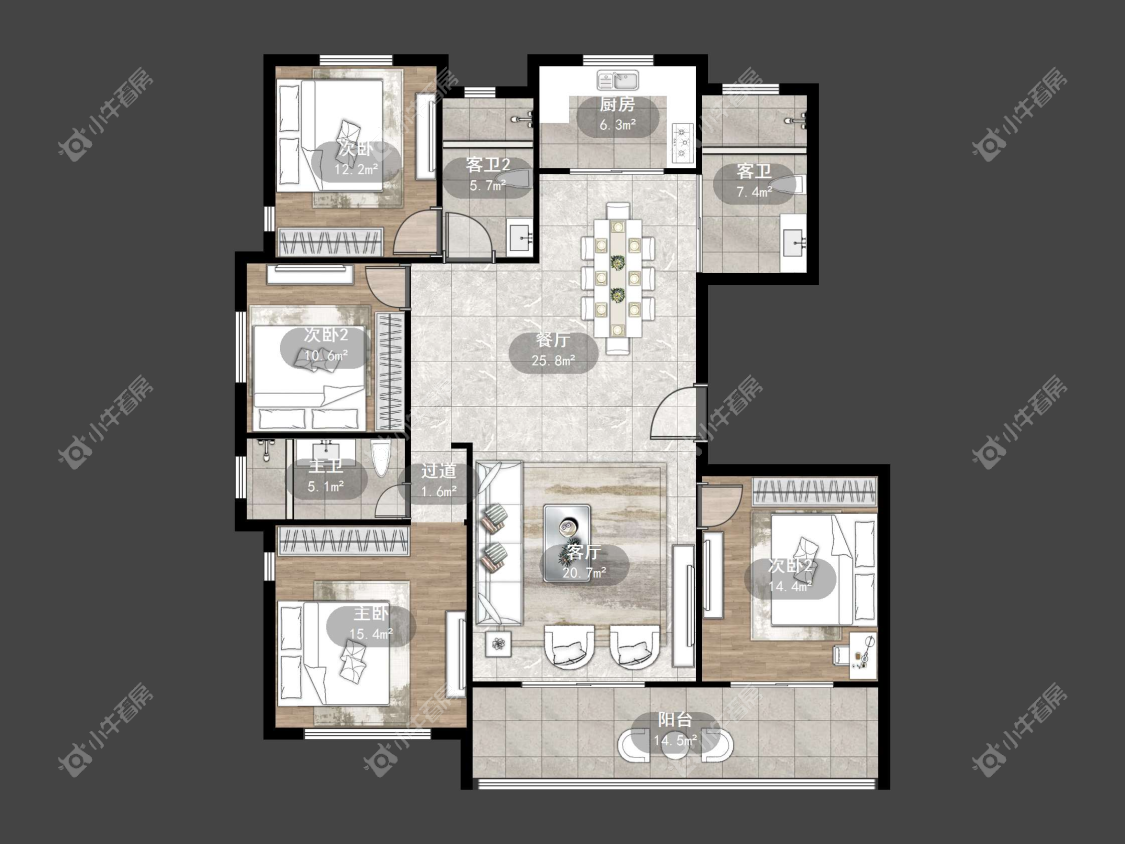 镇江天怡紫宸在售二手房源户型图_小牛看房