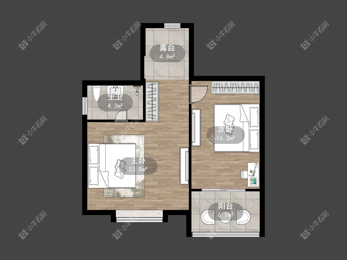 镇江天波城别墅区在售二手房源户型图_小牛看房