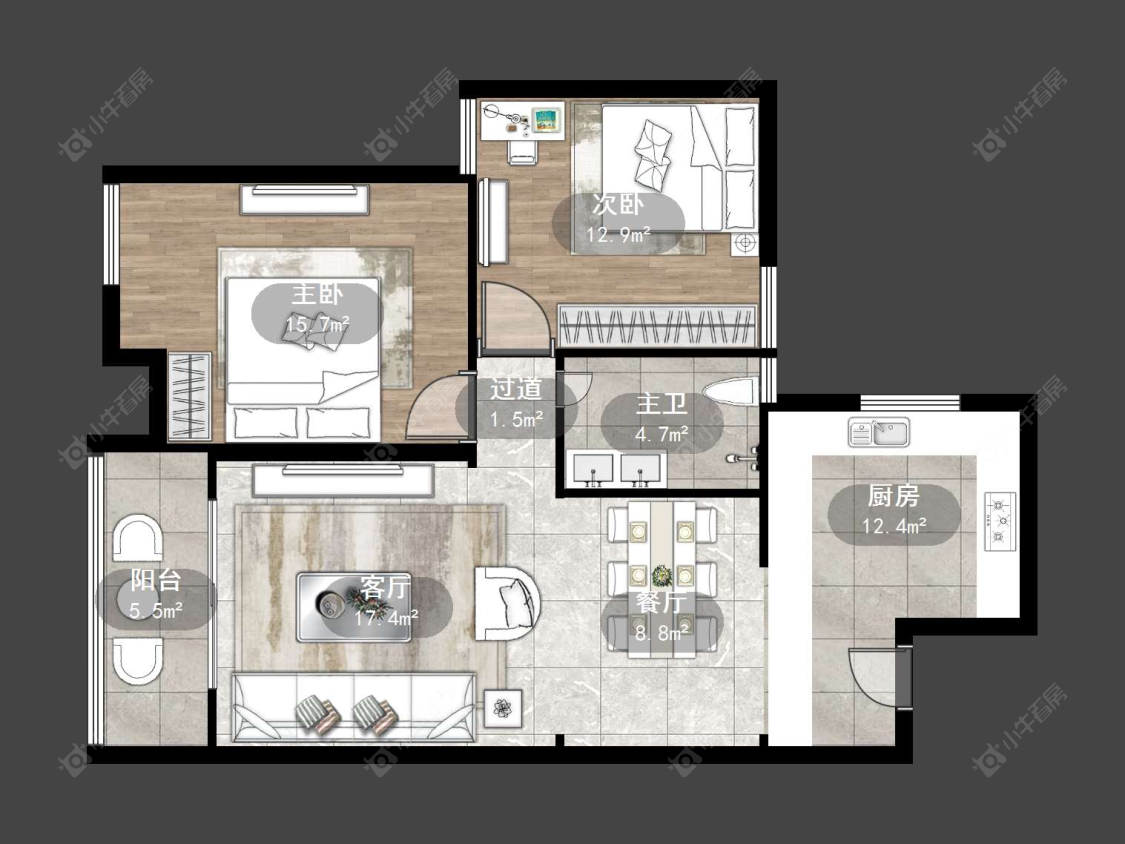 丹阳南方名居在售二手房源户型图_小牛看房