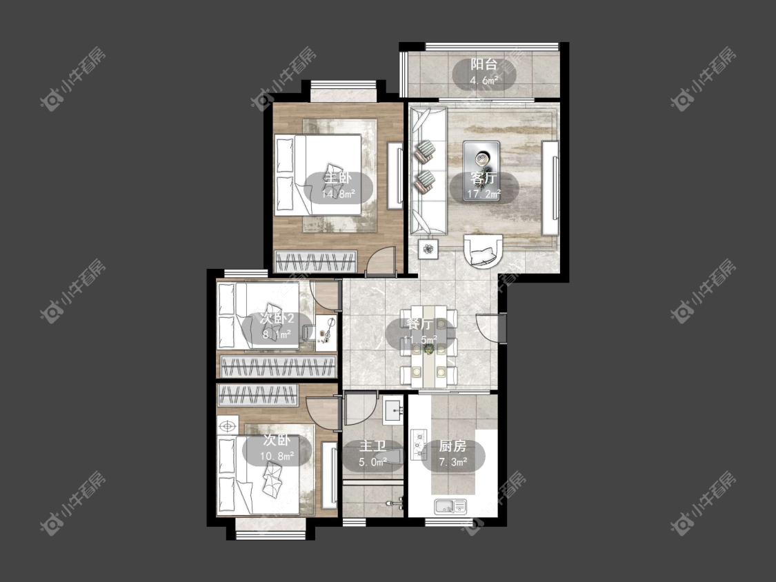 镇江惠泽苑在售二手房源户型图_小牛看房