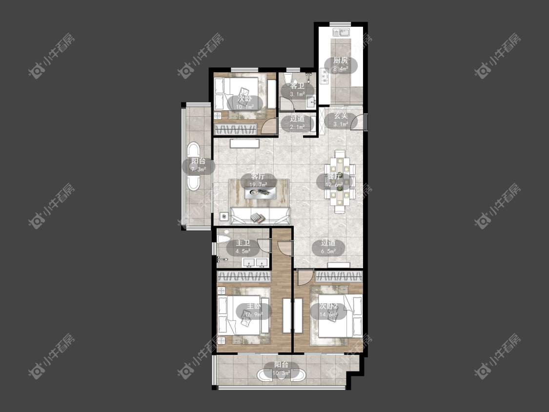 镇江万善上院在售二手房源户型图_小牛看房