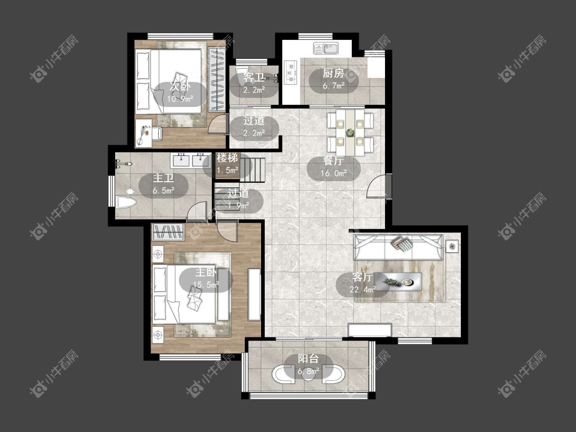 镇江世纪豪都在售二手房源户型图_小牛看房