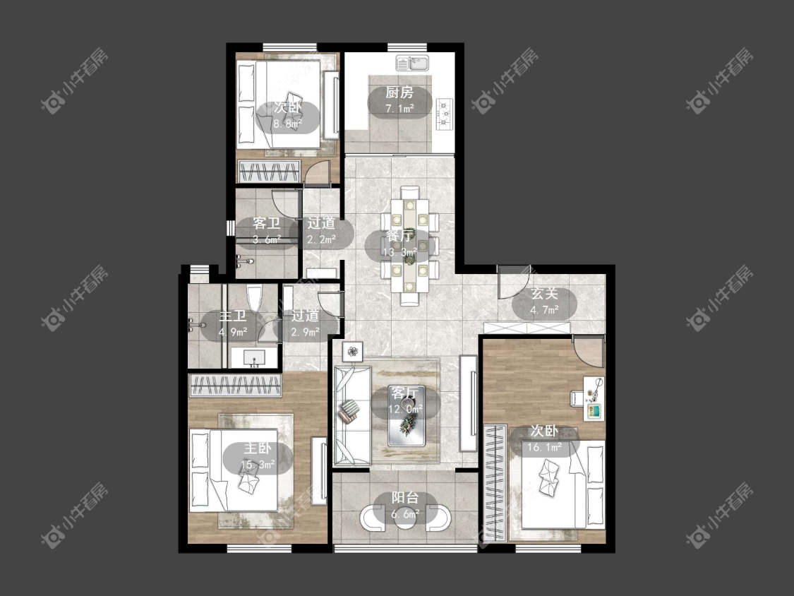 镇江天怡天瑞宸在售二手房源户型图_小牛看房