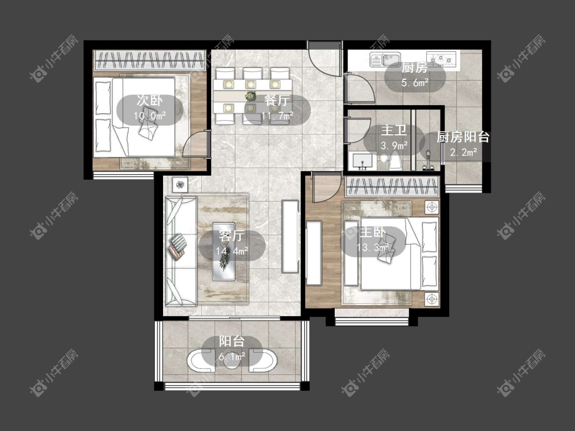 镇江东方盛世在售二手房源户型图_小牛看房