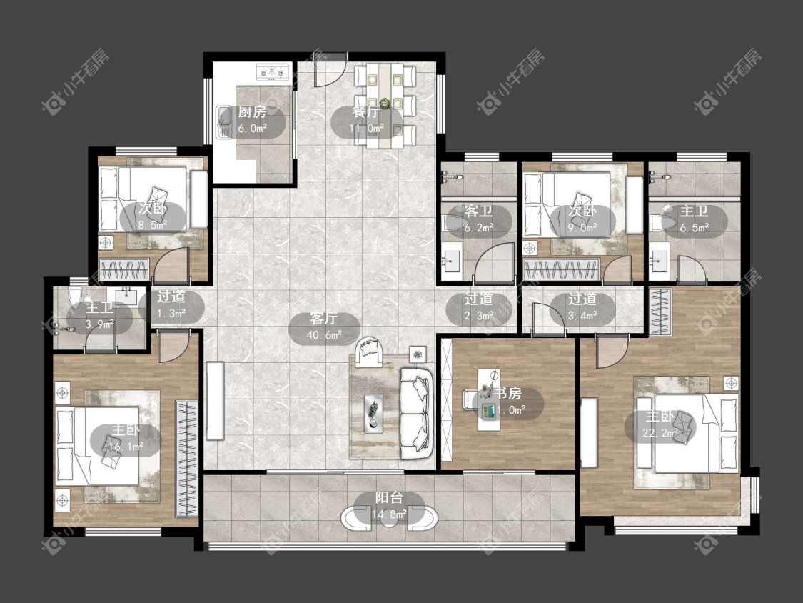 镇江中南熙悦城中南二期在售二手房源户型图_小牛看房