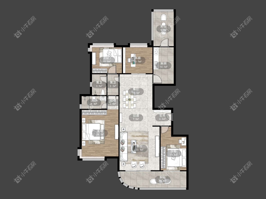 镇江碧桂园在售二手房源户型图_小牛看房