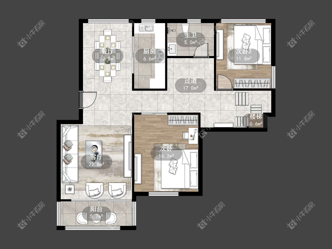 镇江世纪豪都在售二手房源户型图_小牛看房