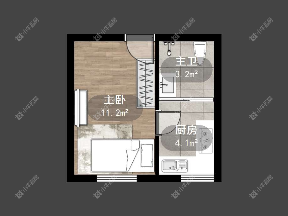 镇江紫荆花园在售二手房源户型图_小牛看房
