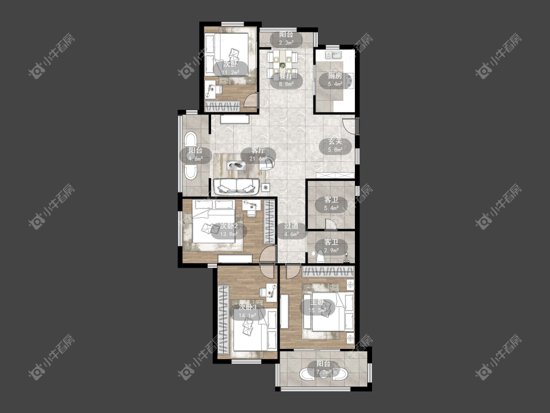 镇江御珑湾(丹阳)在售二手房源户型图_小牛看房