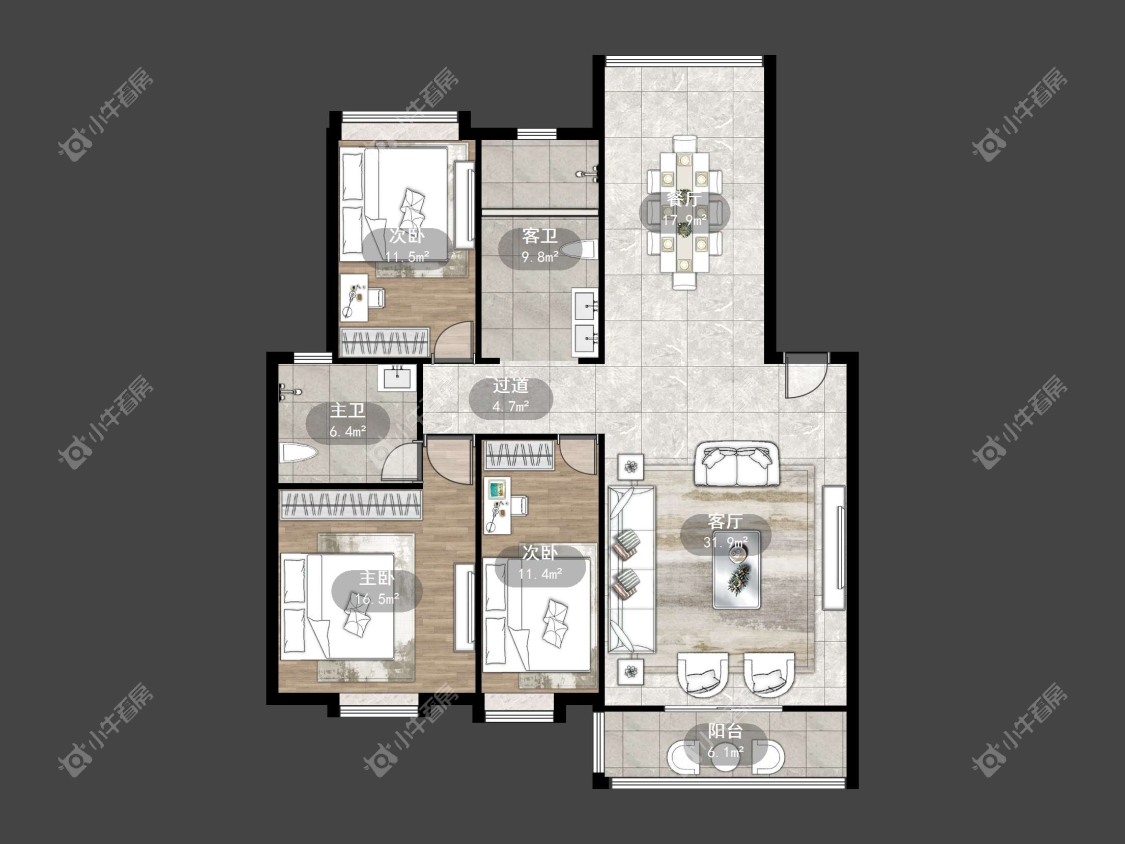 镇江东方嘉园在售二手房源户型图_小牛看房