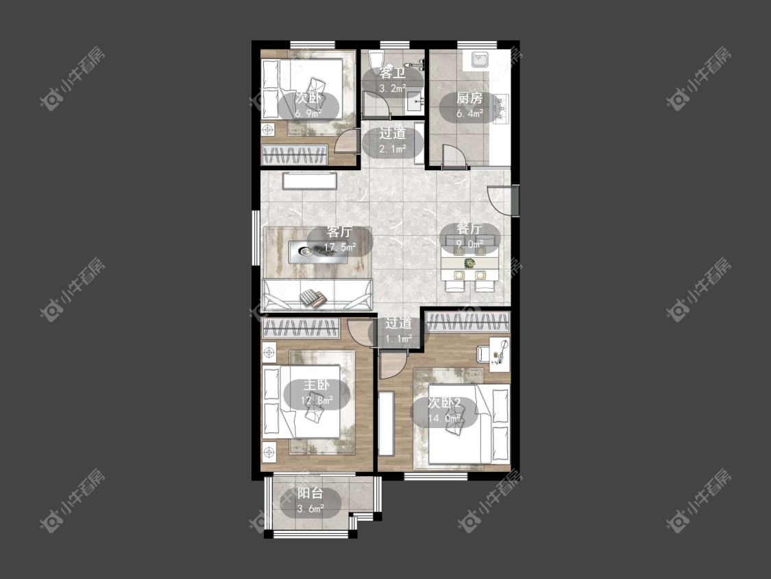 镇江江南嘉园在售二手房源户型图_小牛看房