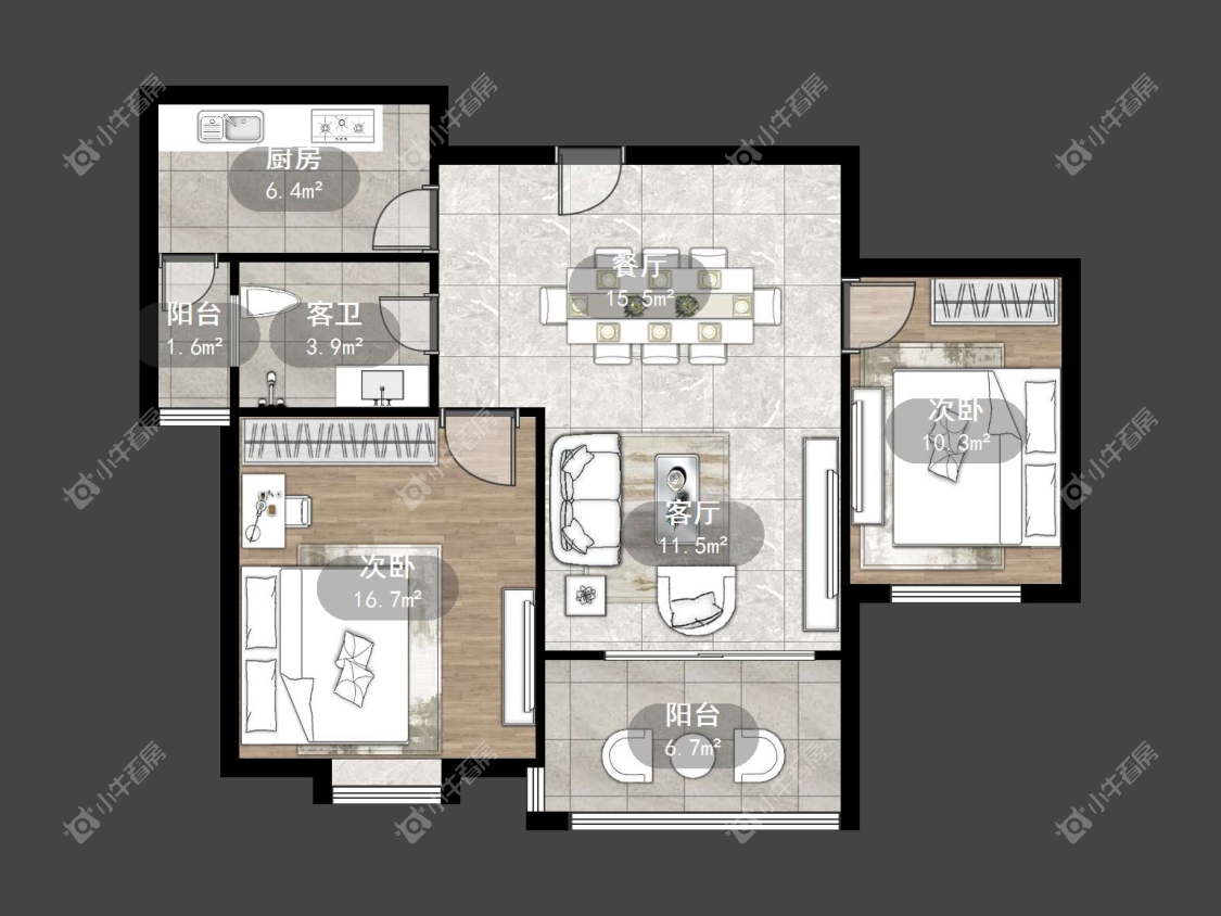 镇江嘉荟新城在售二手房源户型图_小牛看房
