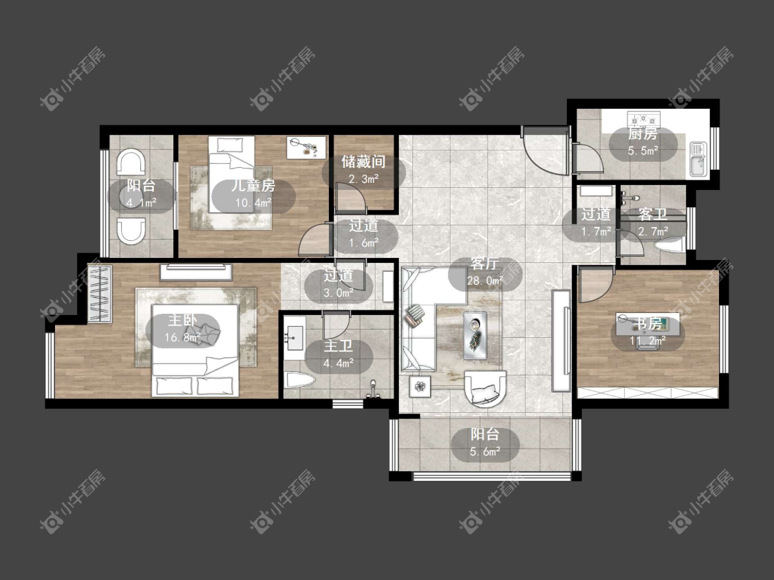 镇江国信宜和在售二手房源户型图_小牛看房