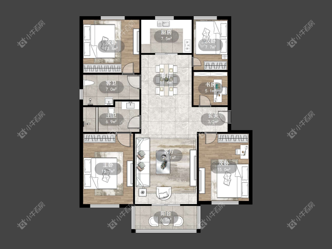 镇江天颐城在售二手房源户型图_小牛看房