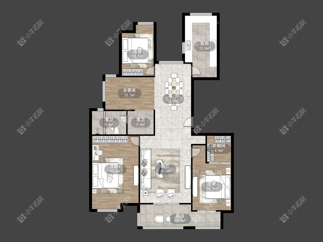 镇江嘉源首府在售二手房源户型图_小牛看房