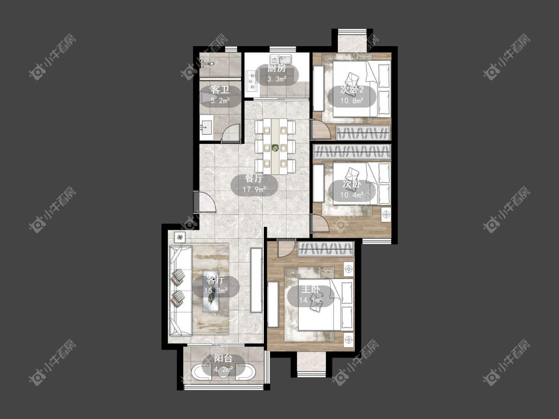 镇江学仕苑在售二手房源户型图_小牛看房
