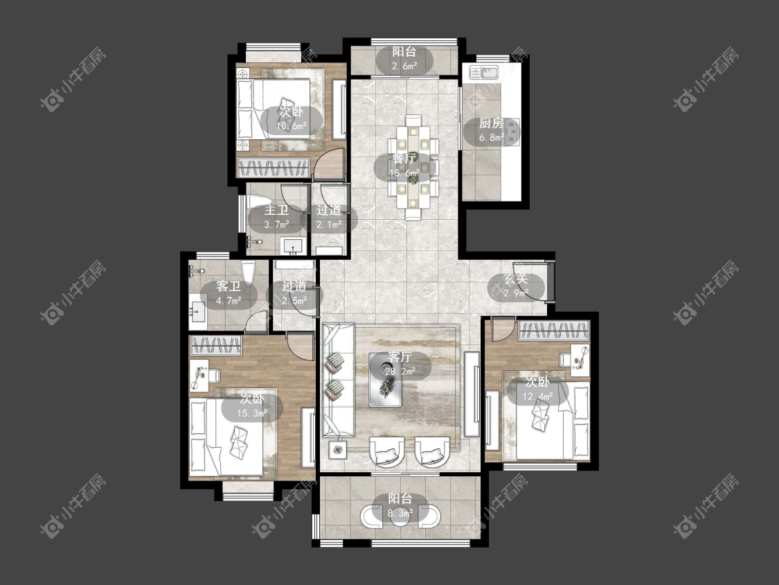 镇江南方名居在售二手房源户型图_小牛看房