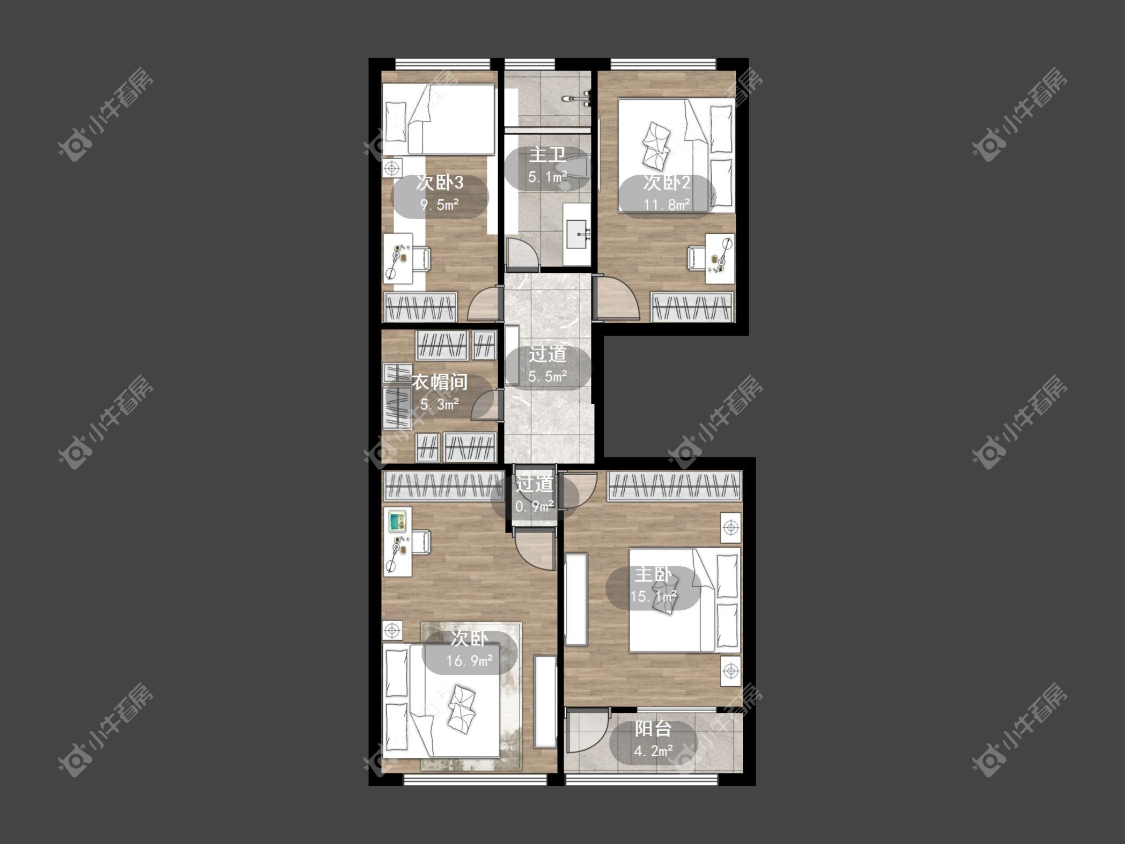镇江商业街在售二手房源户型图_小牛看房