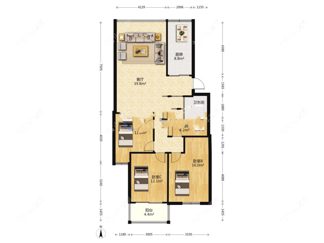 镇江凤翔花园在售二手房源_小牛看房