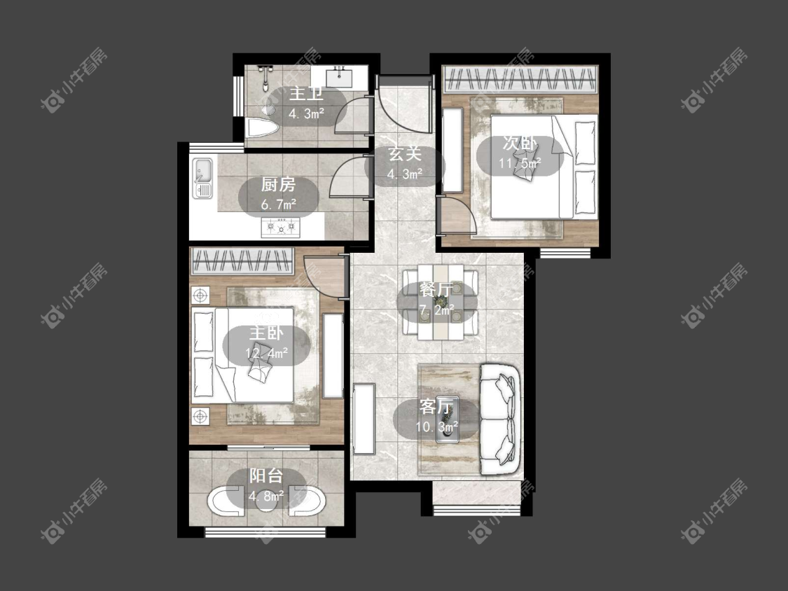 镇江国信宜和在售二手房源户型图_小牛看房