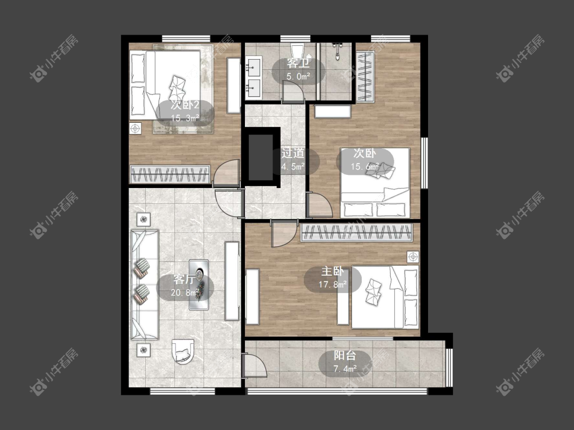 镇江善巷村在售二手房源户型图_小牛看房