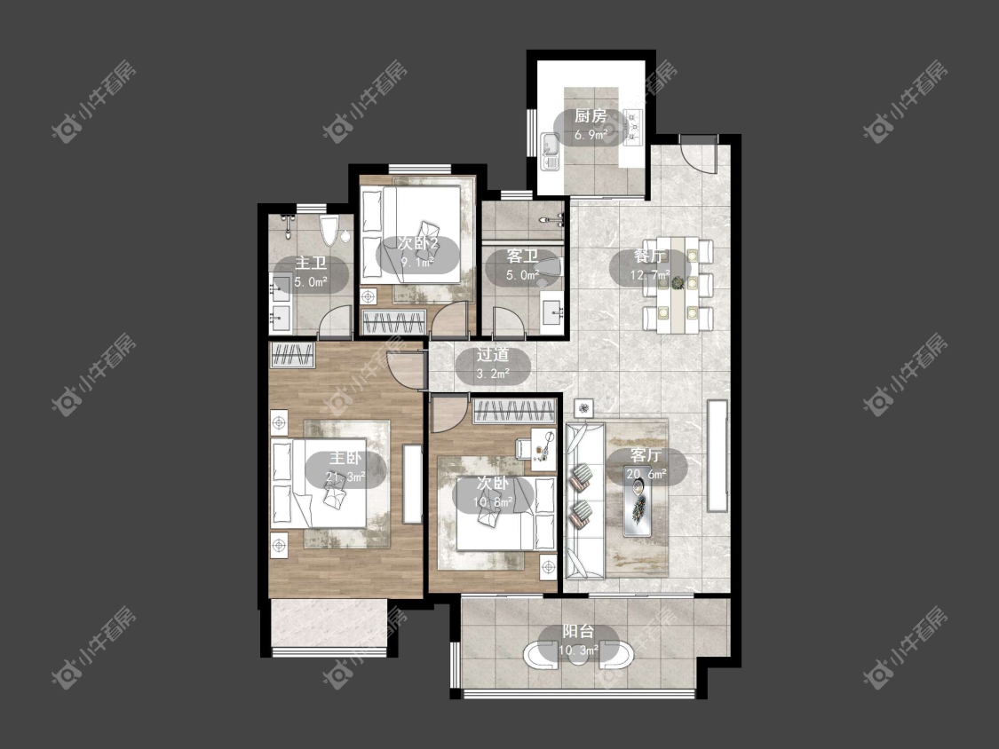 镇江万善上院在售二手房源户型图_小牛看房