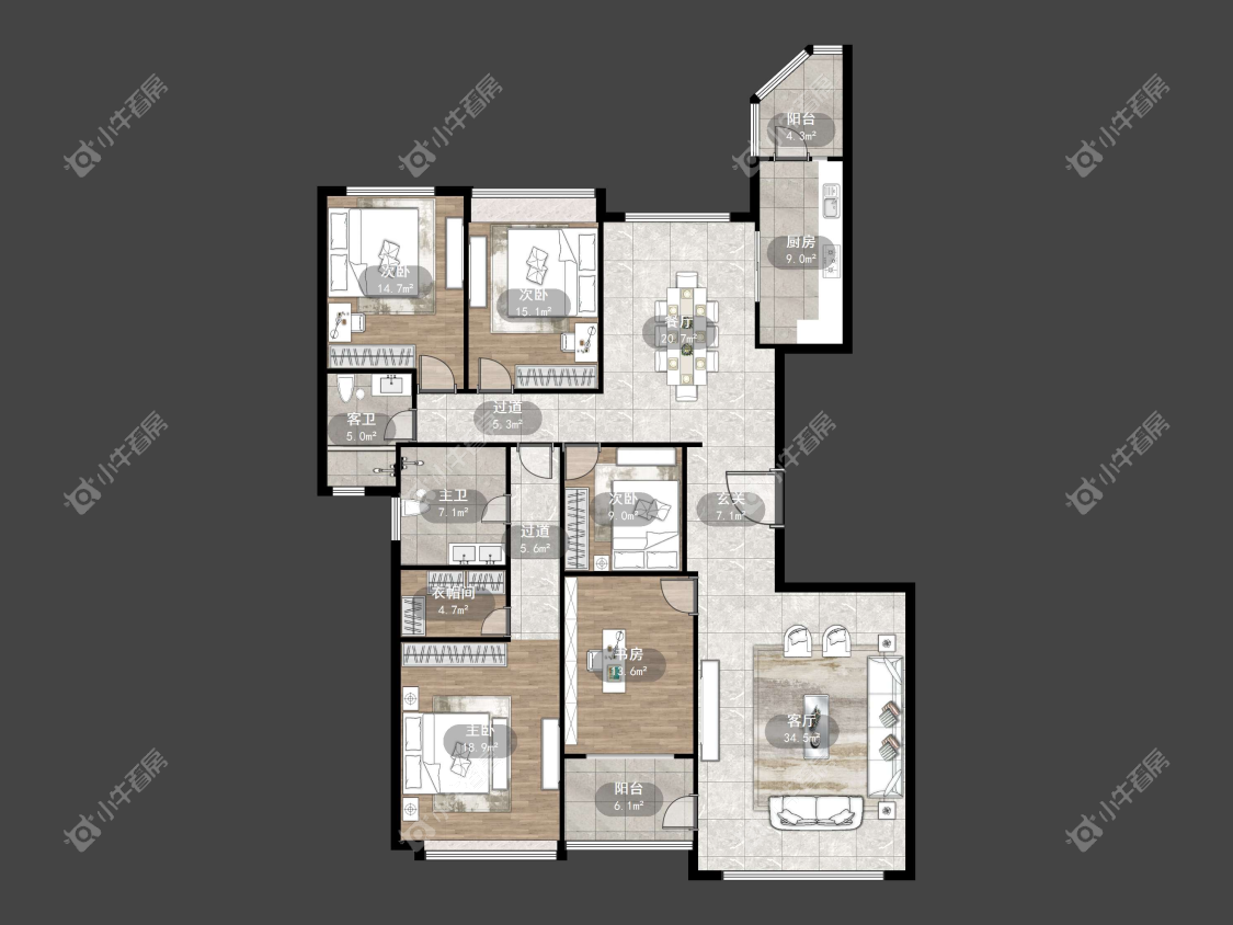 镇江恒大名都一期在售二手房源户型图_小牛看房