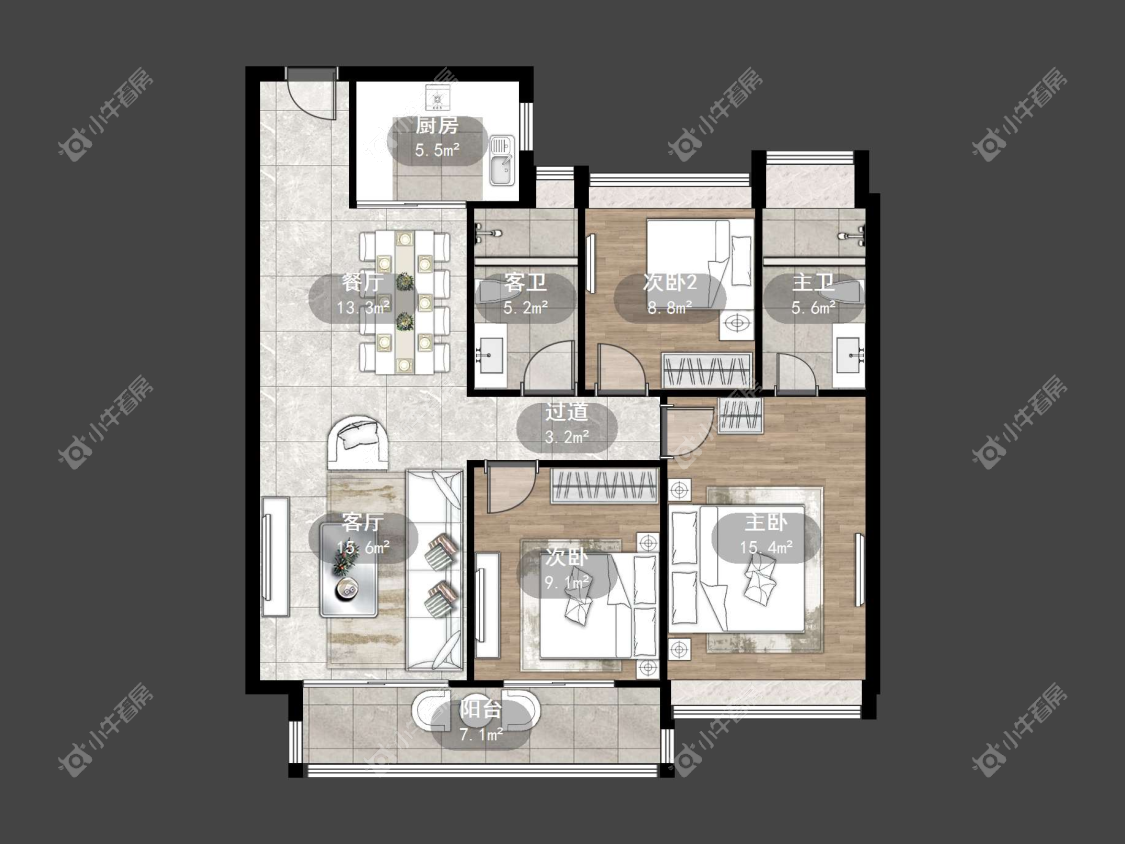 镇江碧桂园樾府在售二手房源户型图_小牛看房