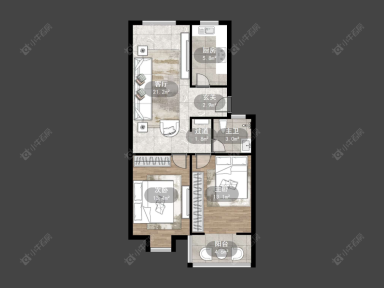 镇江云天花园2室2厅1卫在售二手房房源图片