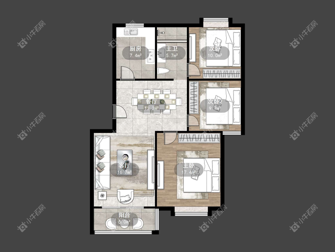 镇江惠泽苑在售二手房源户型图_小牛看房
