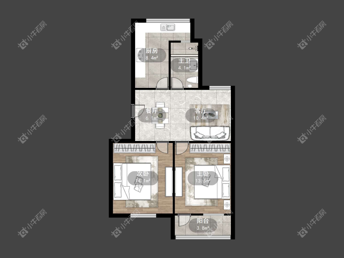 镇江水关新村在售二手房源户型图_小牛看房